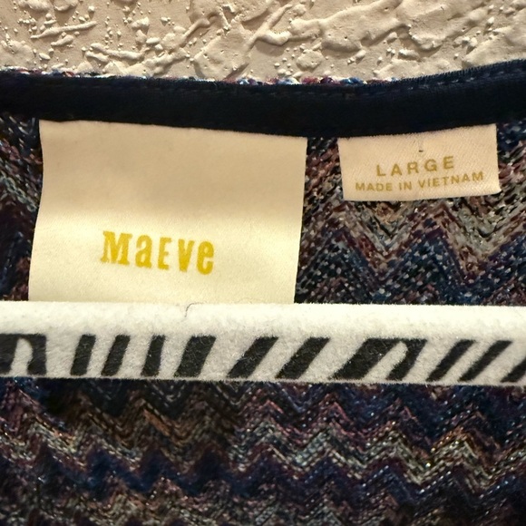 ANTHROPOLOGIE MAEVE WESTWATER BLUE SLEEVELESS KNIT LINED DRESS SIZE LARGE - Picture 3 of 3